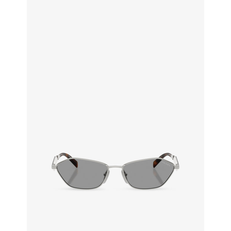 Prada PR D50S irregular-frame metal sunglasses (British brand)