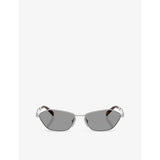 Prada PR D50S irregular-frame metal sunglasses (British brand)
