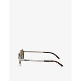 Prada PR D53S irregular-frame metal sunglasses, imported from the UK