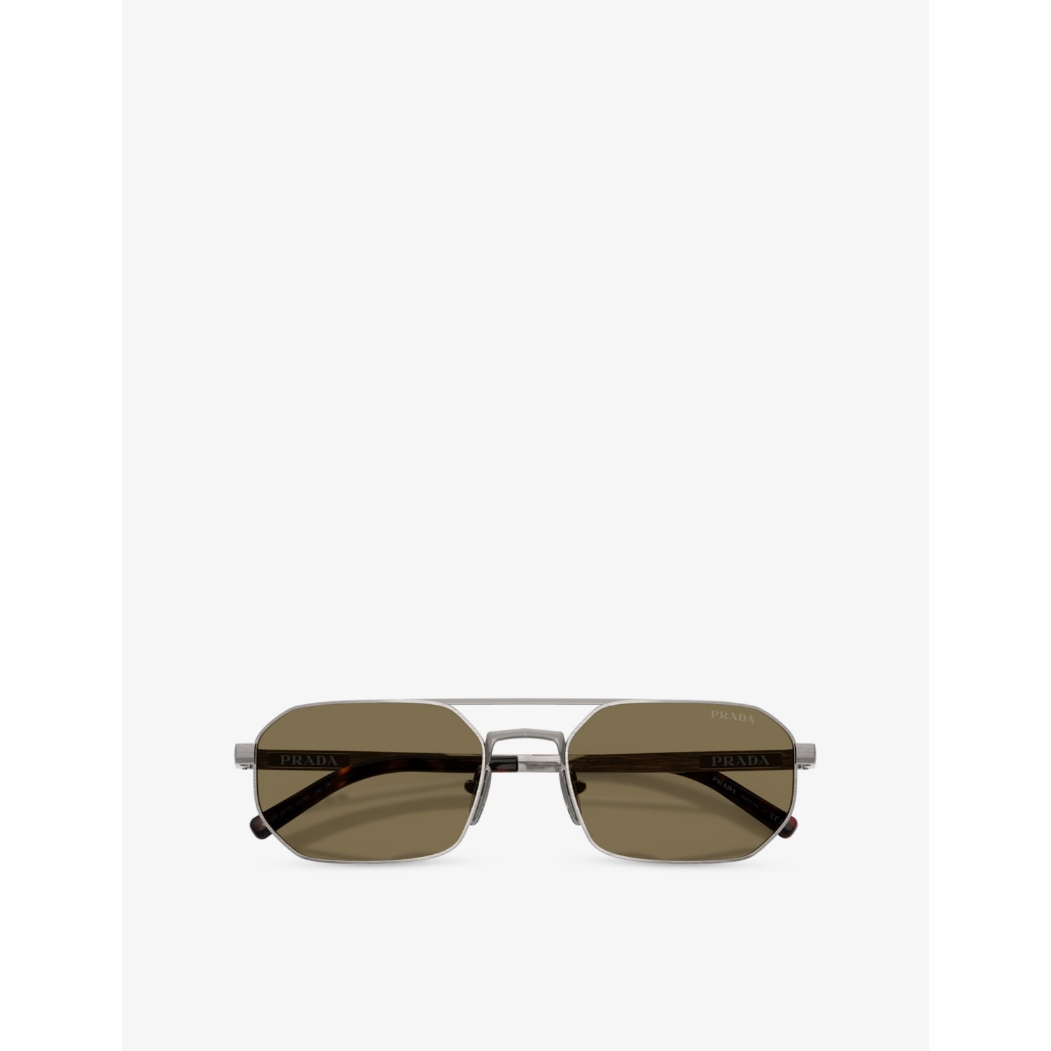 Prada PR D53S irregular-frame metal sunglasses, imported from the UK