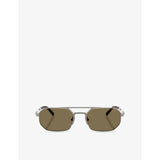 Prada PR D53S irregular-frame metal sunglasses, imported from the UK