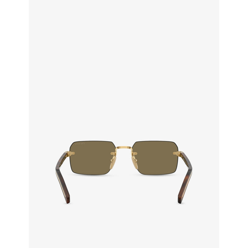 Prada PR D55S square-frame metal sunglasses (British brand)
