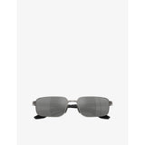 Prada Linea Rossa rectangular-frame metal sunglasses (British brand)