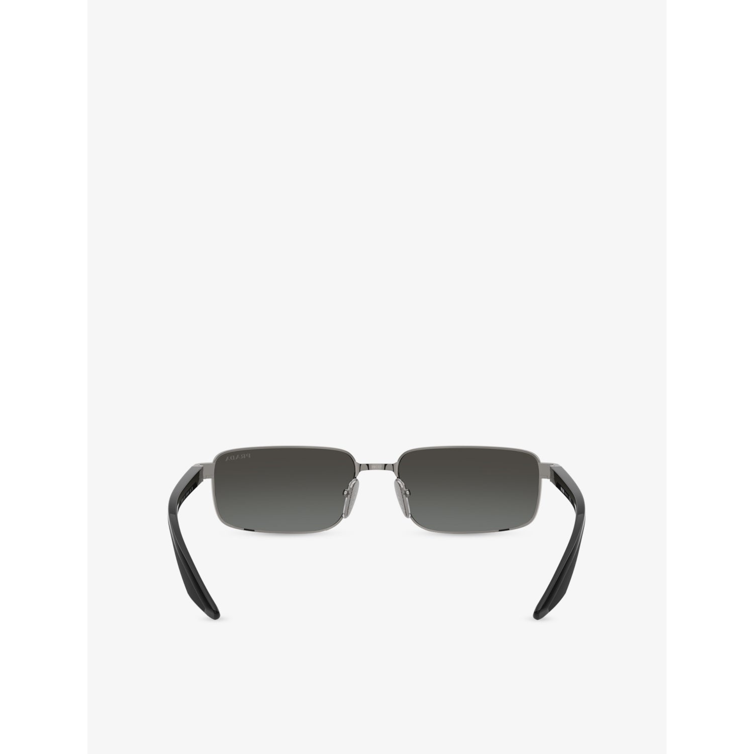 Prada Linea Rossa rectangular-frame metal sunglasses (British brand)