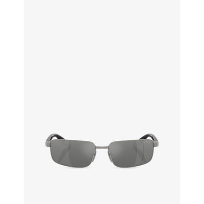 selfridges Prada Linea Rossa PS 50ZS Rectangular-Frame Metal Sunglasses- Buy online at McGrocer