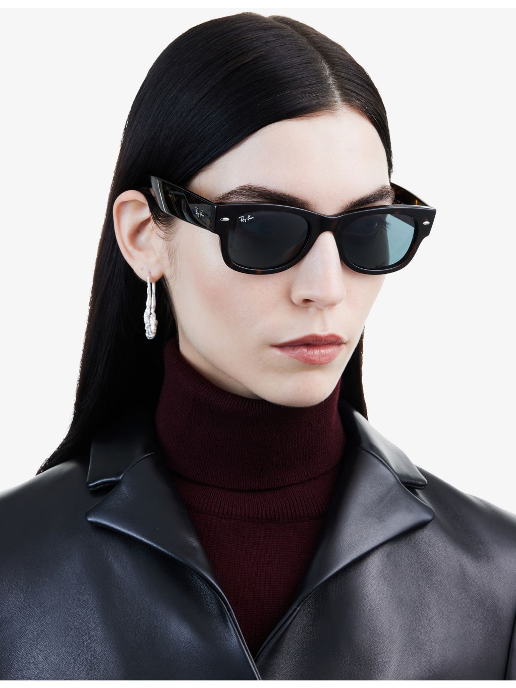 Ray-Ban Mega Wayfarer II square-frame acetate sunglasses, UK version