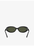 Ray-Ban RB2223 oval acetate sunglasses, UK version