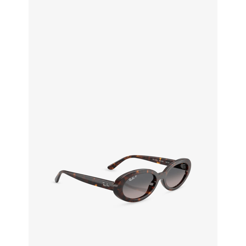 Ray-Ban RB2223 oval acetate sunglasses tortoiseshell finish, UK version