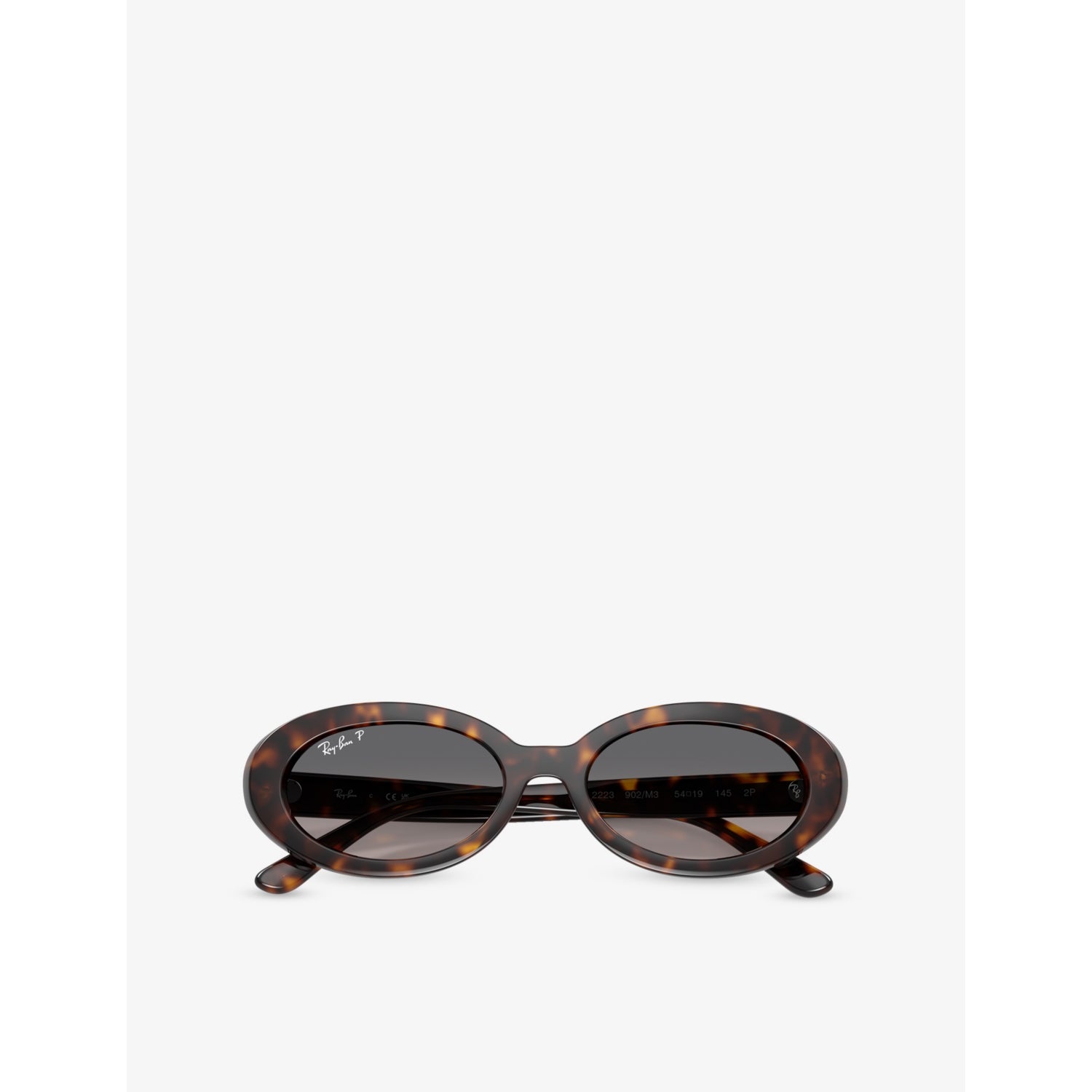 Ray-Ban RB2223 oval acetate sunglasses tortoiseshell finish, UK version