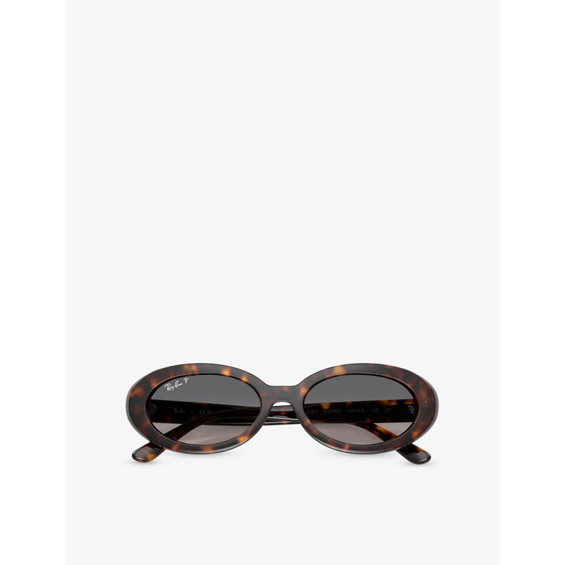 Ray-Ban RB2223 oval acetate sunglasses tortoiseshell finish, UK version