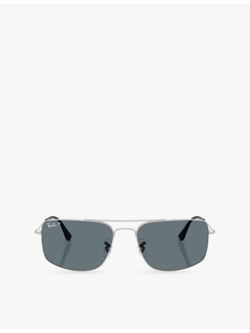 Ray-Ban RB3779 Explorer III square metal sunglasses (British brand)