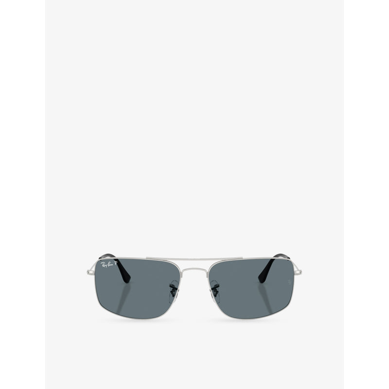 Ray-Ban RB3779 Explorer III square metal sunglasses (British brand)