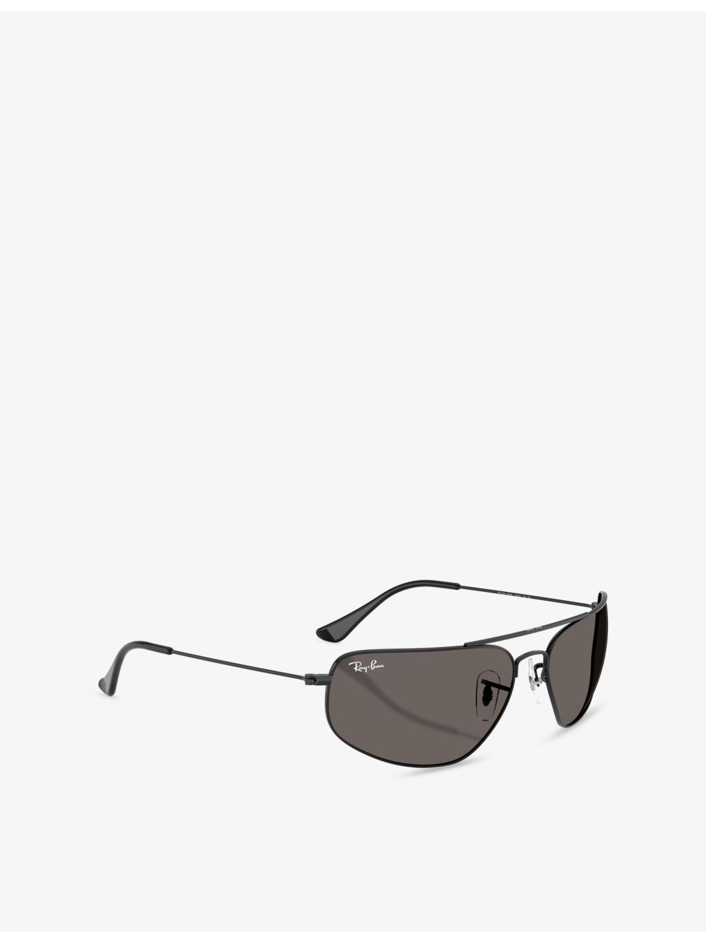 Ray-Ban RB3780 rectangle metal sunglasses, UK version