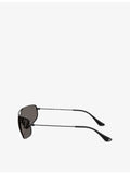 Ray-Ban RB3780 rectangle metal sunglasses, UK version