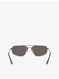 Ray-Ban RB3780 rectangle metal sunglasses, UK version