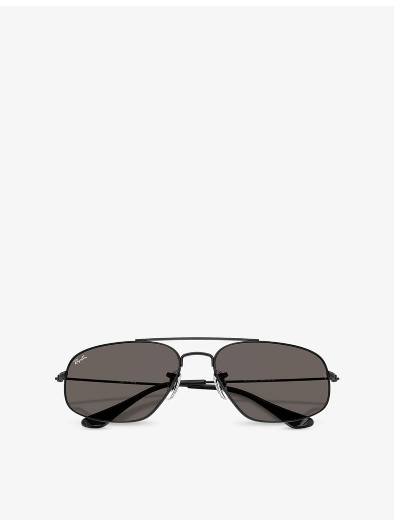 Ray-Ban RB3780 rectangle metal sunglasses, UK version