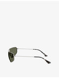 Ray-Ban RB3780 rectangle-frame metal sunglasses, UK version