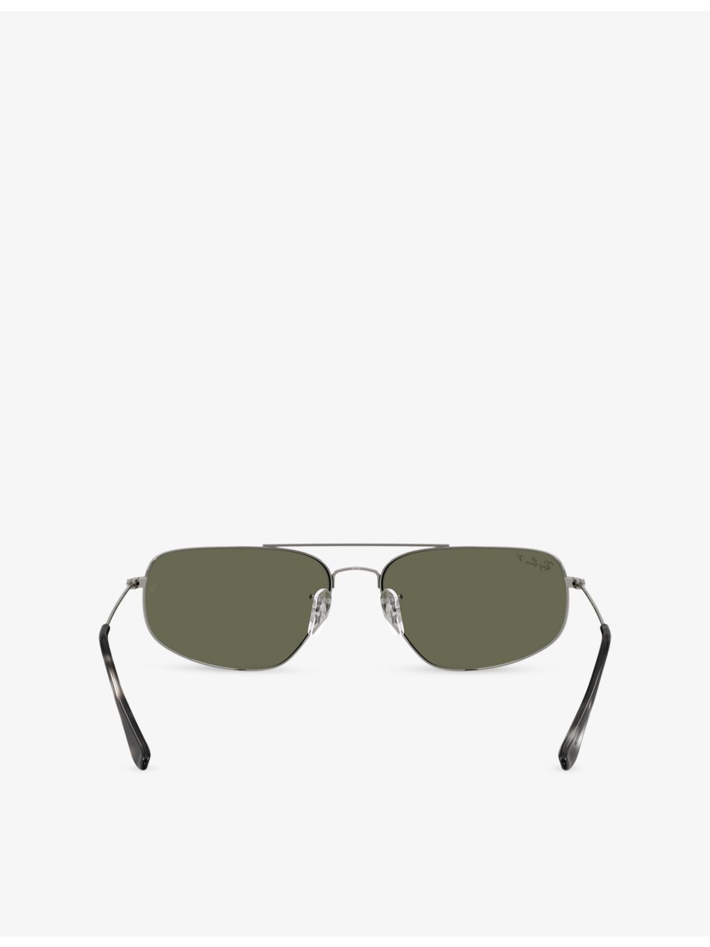 Ray-Ban RB3780 rectangle-frame metal sunglasses, UK version