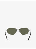Ray-Ban RB3780 rectangle-frame metal sunglasses, UK version