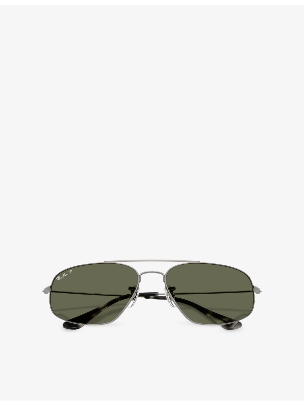 Ray-Ban RB3780 rectangle-frame metal sunglasses, UK version