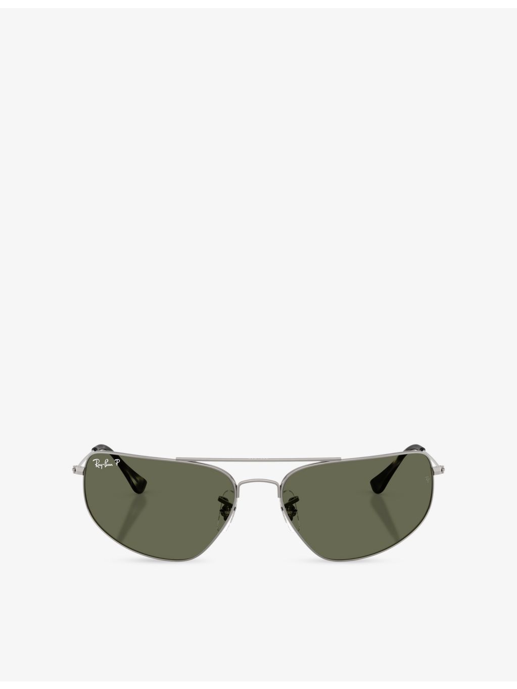 Ray-Ban RB3780 rectangle-frame metal sunglasses, UK version