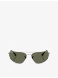 Ray-Ban RB3780 rectangle-frame metal sunglasses, UK version