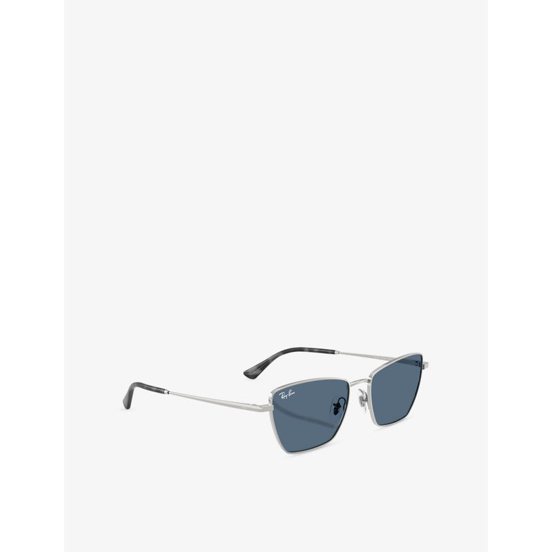 Ray-Ban RB3783 irregular-frame metal sunglasses, imported from the UK