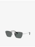 Ray-Ban RB3783 irregular-frame metal sunglasses, imported from the UK