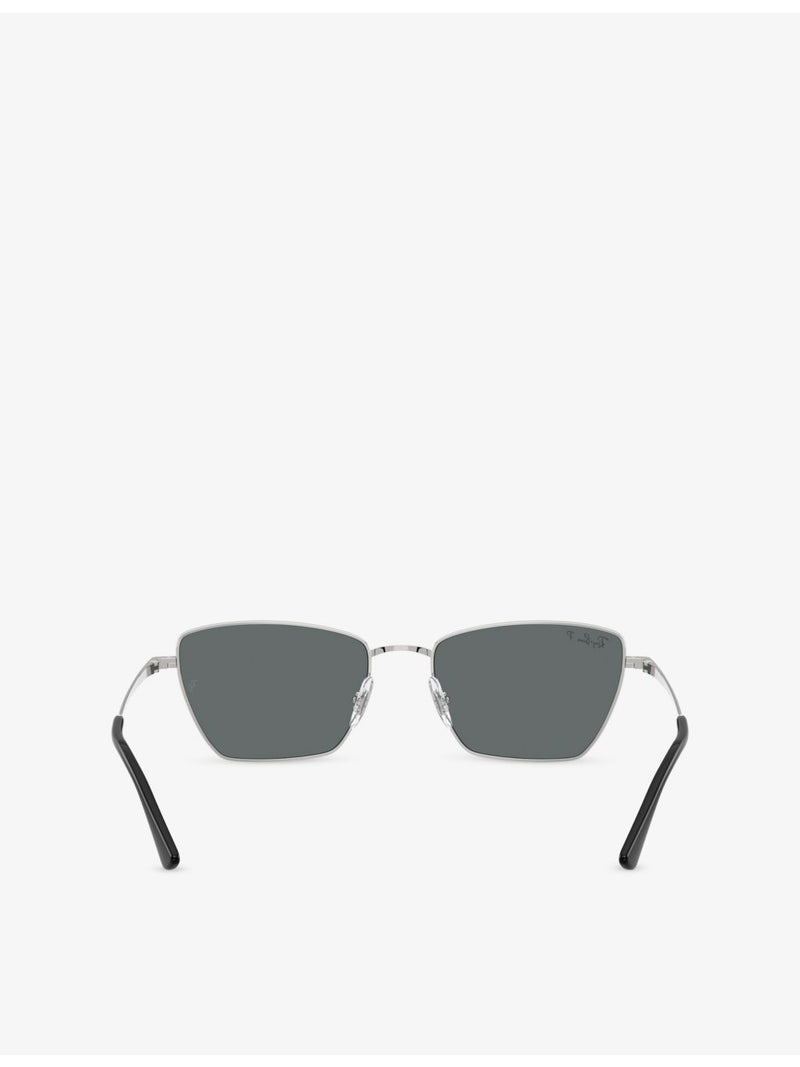 Ray-Ban RB3783 irregular-frame metal sunglasses, imported from the UK