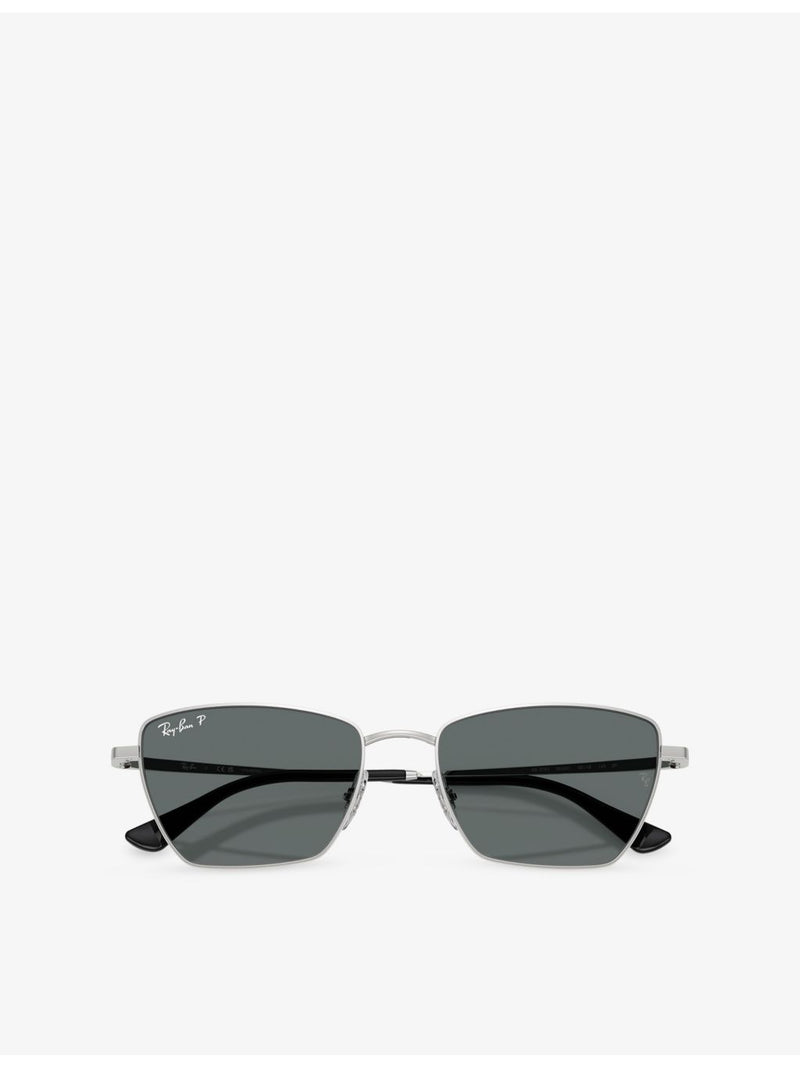Ray-Ban RB3783 irregular-frame metal sunglasses, imported from the UK