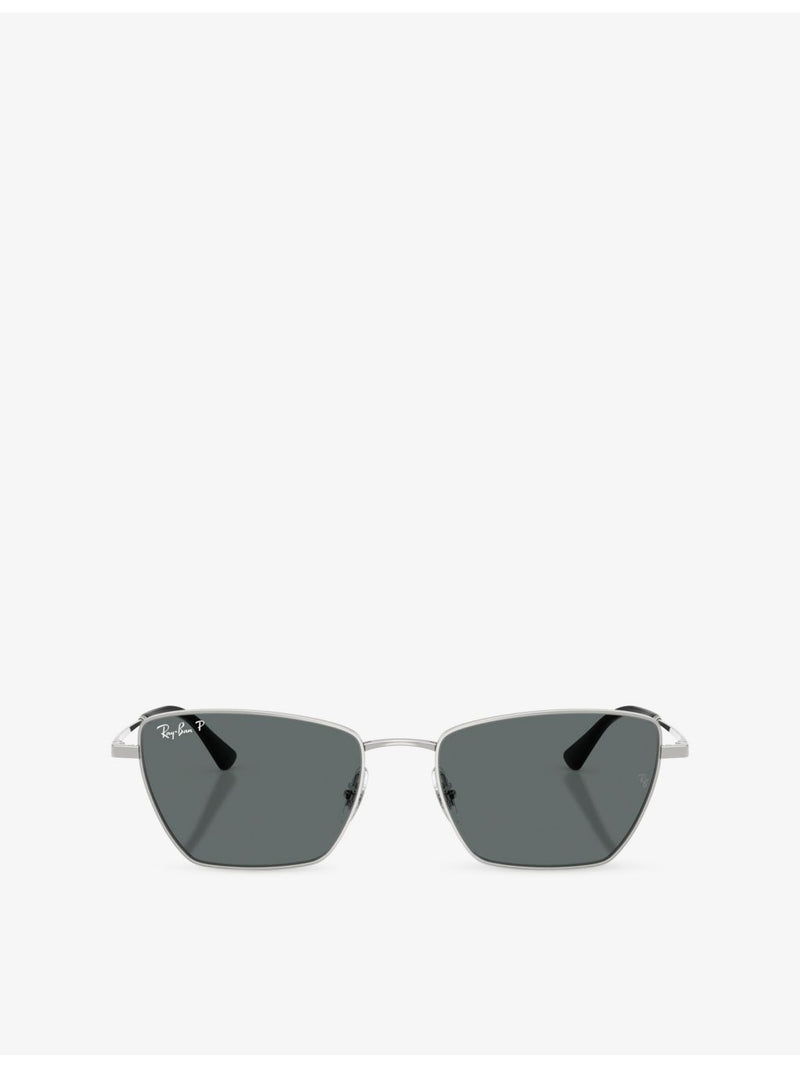 Ray-Ban RB3783 irregular-frame metal sunglasses, imported from the UK