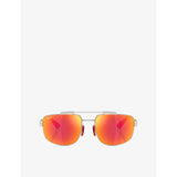 Ray-Ban square-frame metal sunglasses RB3789M, UK version
