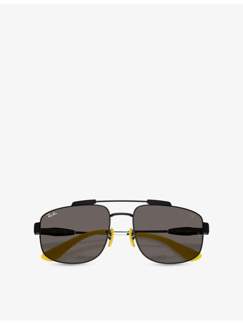 Ray-Ban RB3789M square metal sunglasses, UK version