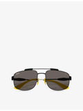 Ray-Ban RB3789M square metal sunglasses, UK version