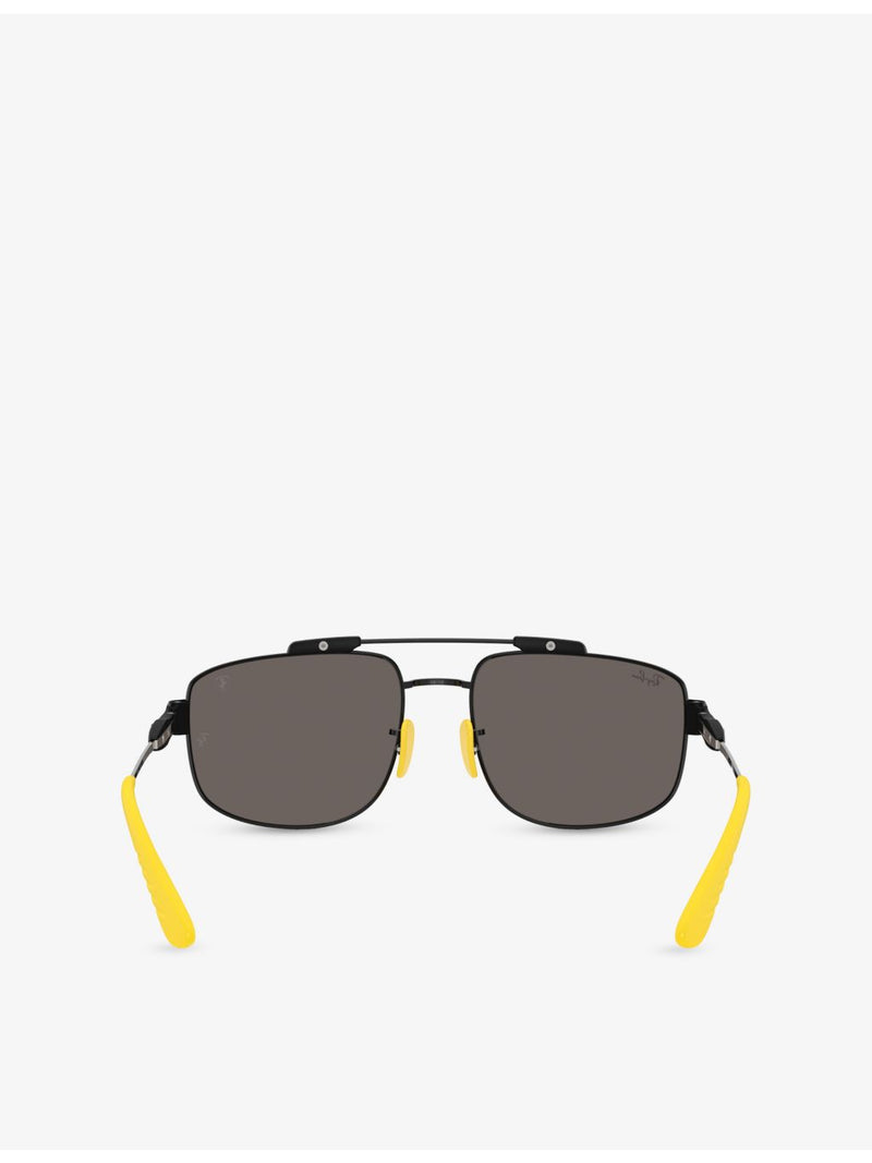 Ray-Ban RB3789M square metal sunglasses, UK version