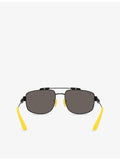 Ray-Ban RB3789M square metal sunglasses, UK version