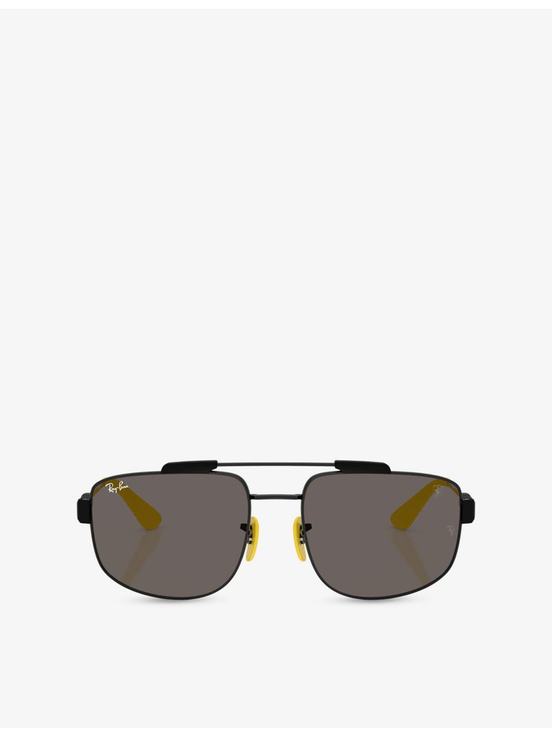 Ray-Ban RB3789M square metal sunglasses, UK version