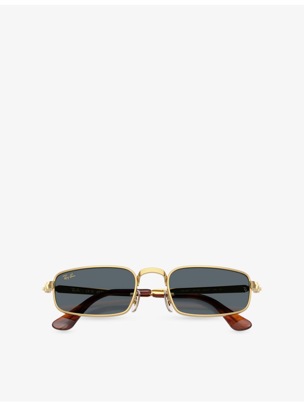 Ray-Ban RB3927 pillow-frame metal sunglasses, imported from the UK