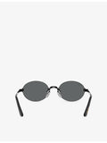 Ray-Ban RB3929 oval-frame metal sunglasses, UK version