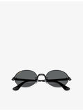 Ray-Ban RB3929 oval-frame metal sunglasses, UK version