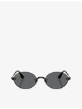 Ray-Ban RB3929 oval-frame metal sunglasses, UK version
