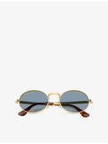 Ray-Ban RB3931 rectangular metal sunglasses (British brand)