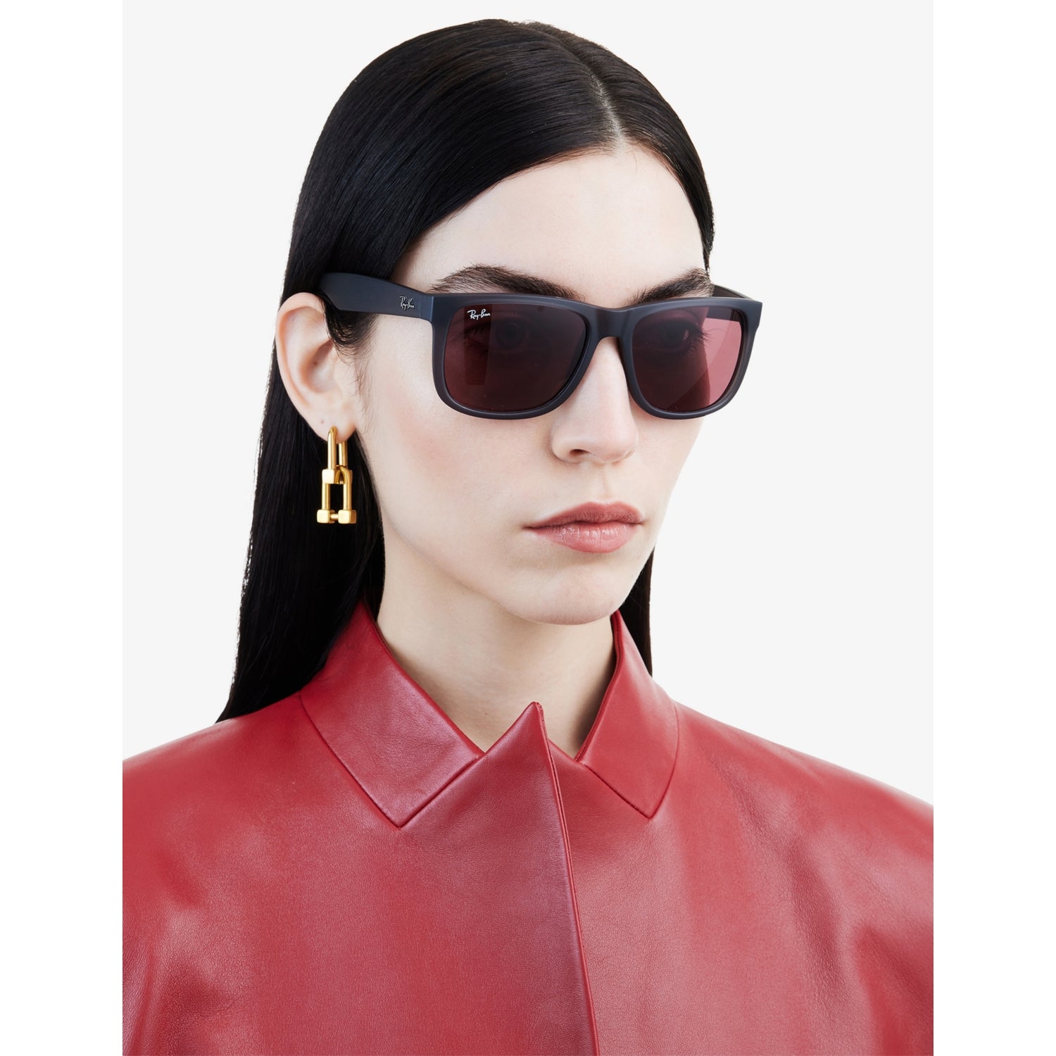 Ray-Ban RB4165 Justin square nylon sunglasses, imported from the UK