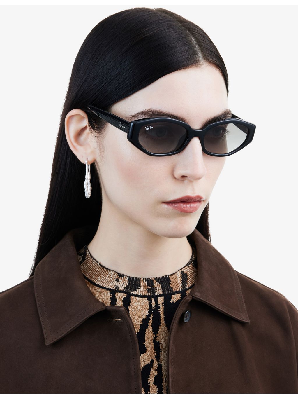 Ray-Ban RB4473D irregular-frame acetate sunglasses (British brand)