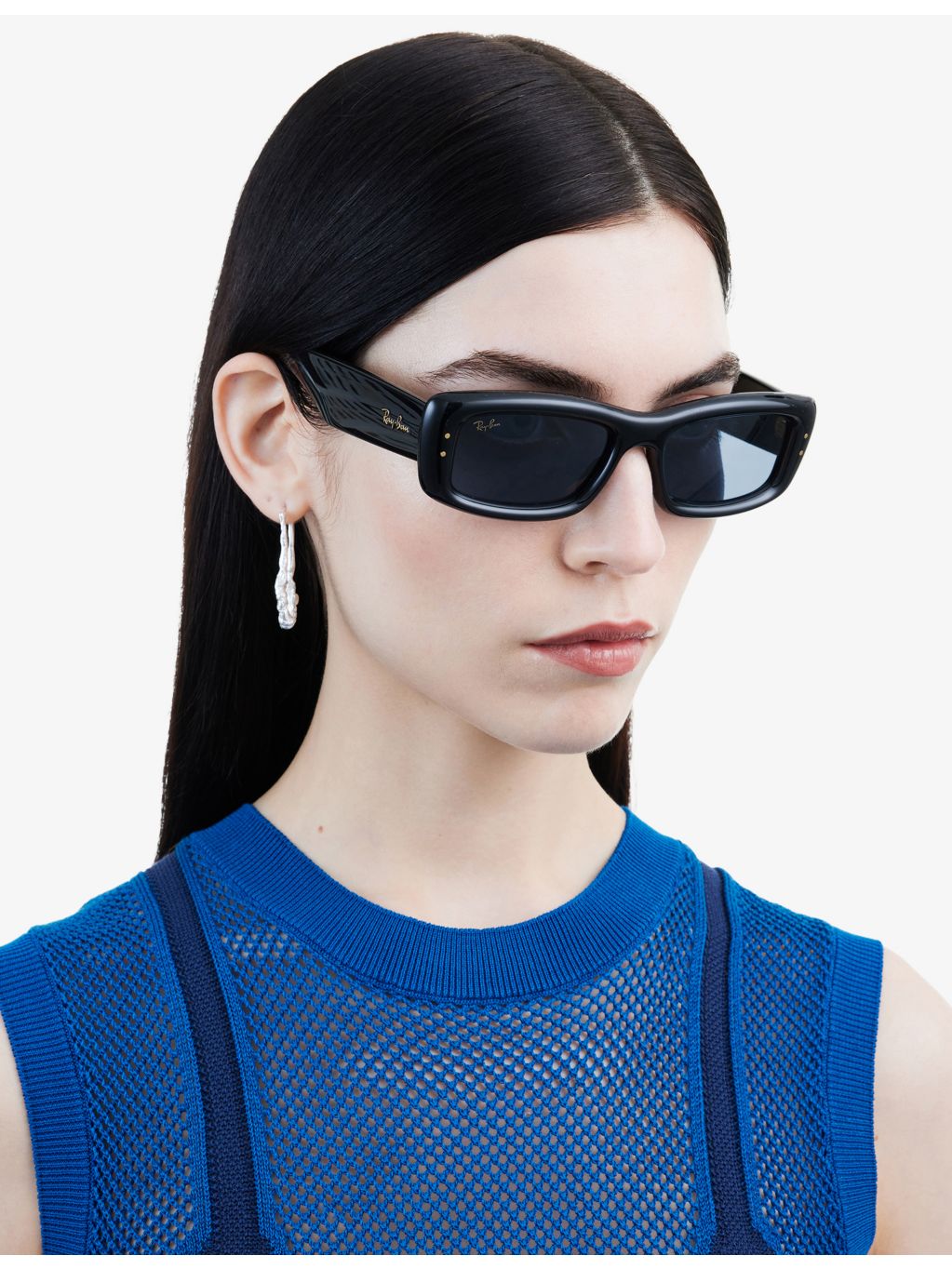 Ray-Ban RB4944 rectangle-frame acetate sunglasses, UK version