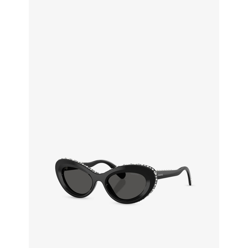 Swarovski cat-eye acetate sunglasses SK6061U, UK version