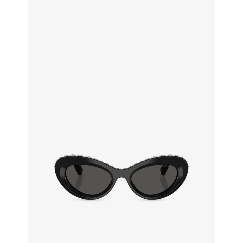 Swarovski cat-eye acetate sunglasses SK6061U, UK version