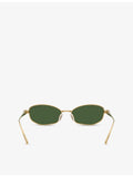 Swarovski SK7042 pillow-frame metal sunglasses with tinted lenses (British brand)