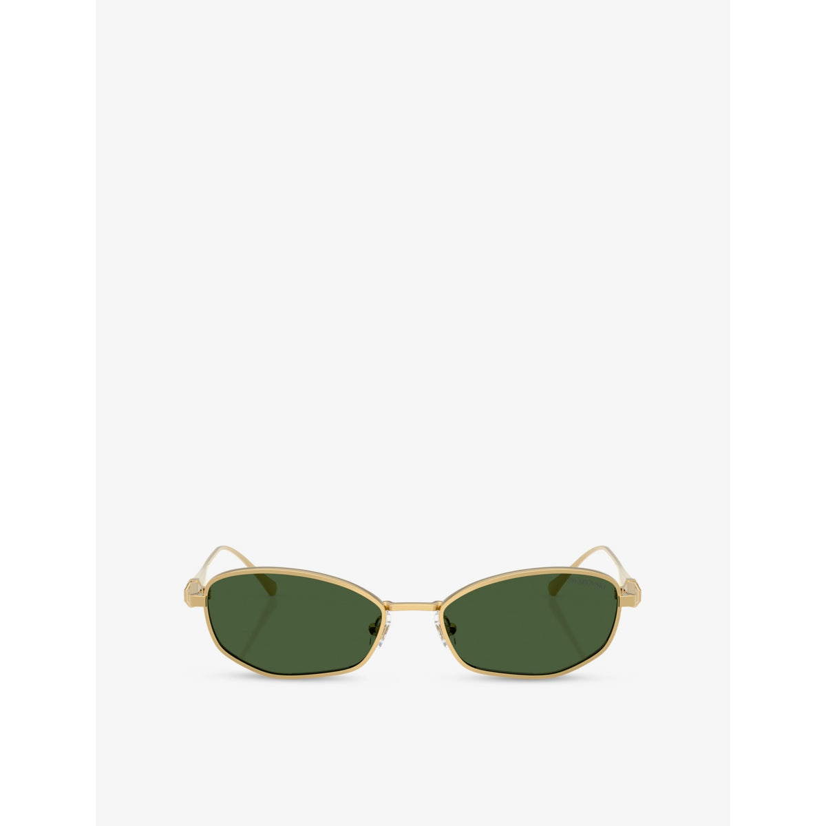 Swarovski SK7042 pillow-frame metal sunglasses with tinted lenses (British brand)