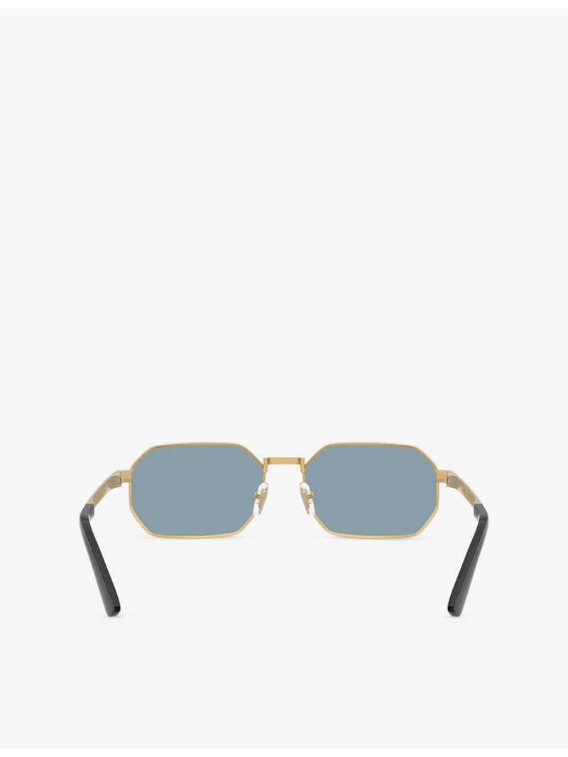 Versace VE2297 irregular-frame metal sunglasses, imported from the UK